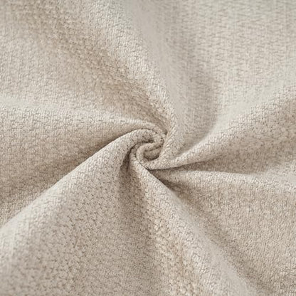 King Size Upholstered Bed Frame with Bouclé Fabric, Thick Curved Headboard, view 6
