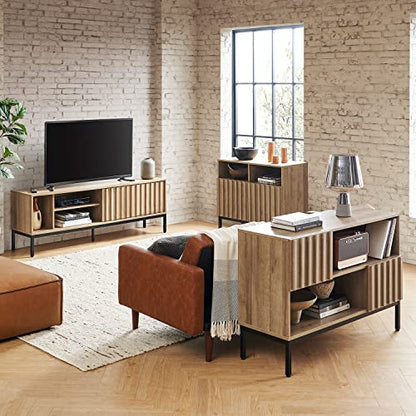 Norwin Storage Cabinet, Sturdy Modern Rustic Industrial Buffet Sideboard, view 7