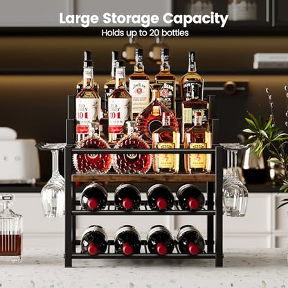 5-Tier Liquor Bottle Display Shelf, Holds up to 20 Bottles, view 7