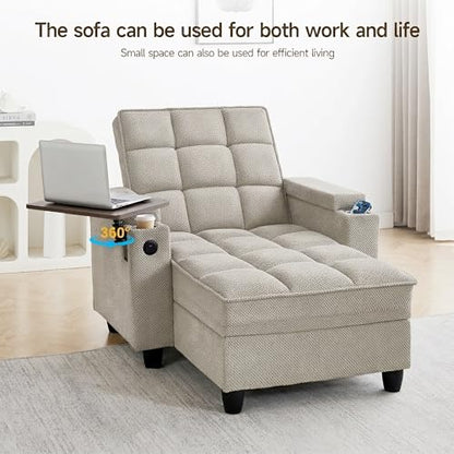 Oversized Recliner Chair with Swivel Tray Table, view 4