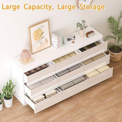 70 INCH 9 Drawers Dresser with Charging Station, view 7