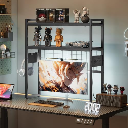 Desktop Bookcase, 2-Tier Office Desktop Organizer, view 3
