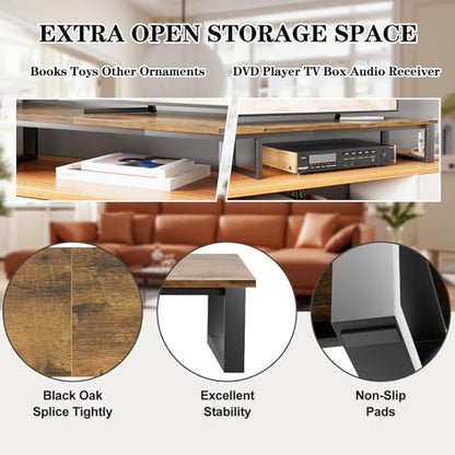 59" Large TV Riser Stand for 32-75 Inch TV, TV Shelf with Steel Legs, view 5