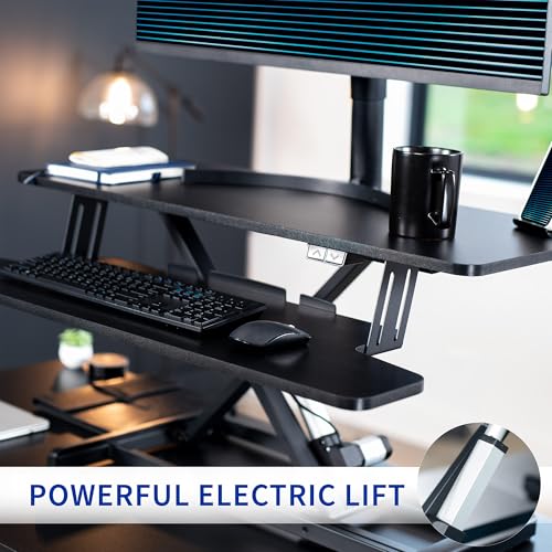 VIVO Black 36 inch Electric Desk Converter, DESK-VE36B, view 7