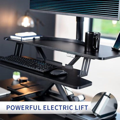 VIVO Black 36 inch Electric Desk Converter, DESK-VE36B, view 7