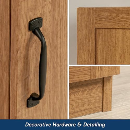 Miscellaneous Storage Cabinet/ Pantry cabinets, Highland Oak finish
