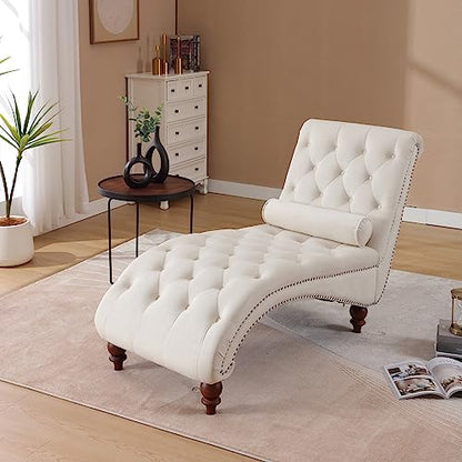 Chaise Lounge Chair Indoor, Velvet Bedroom Accent Lounge Chair, view 8