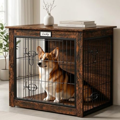 Furniture Style Dog Crate End Table for Small Medium Dogs, view 2