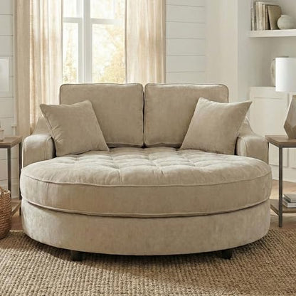 55 Inch Modern Chaise Lounge Sofa Bed, view 5
