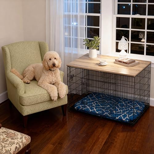Dog Crate Topper Wood Countertop(Grey, for 48 inch Crate), view 5
