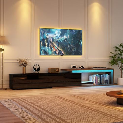 Extendable TV Stand with LED Light, view 2
