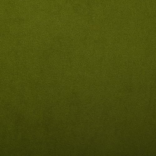 SAFAVIEH Home Collection Naref Olive Green Velvet Round Ottoman