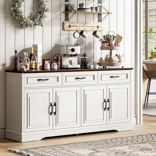 66" Large Sideboard Buffet Cabinet with Storage, Farmhouse Buffet Sideboard, view 2