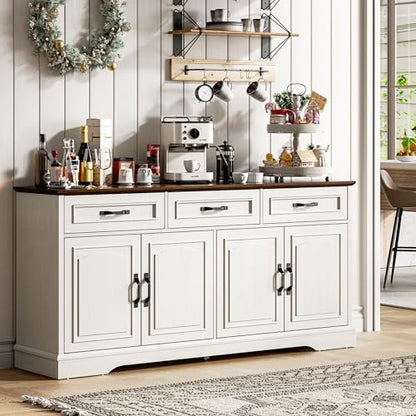 66" Large Sideboard Buffet Cabinet with Storage, Farmhouse Buffet Sideboard, view 2