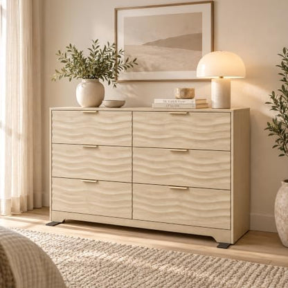 48" Wide 6 Drawers Dresser for Bedroom, view 2