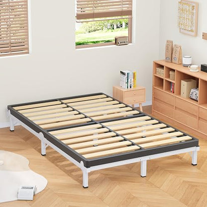 Metal Bed Frame Queen 8 Inches for Box Spring, 9-Legs Support Basics, view 3