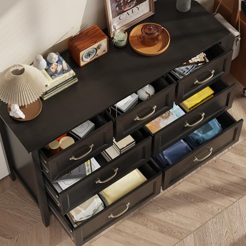 Black Dresser for Bedroom, Modern 7 Drawers Dresser, view 7