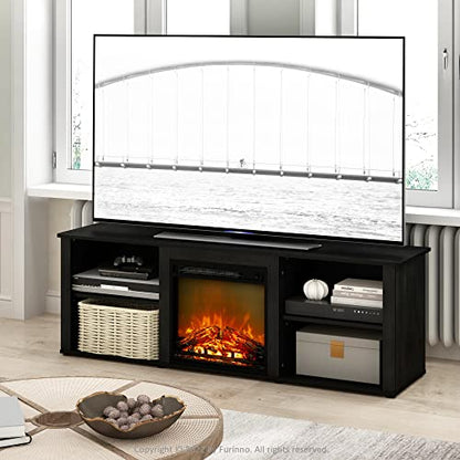 Classic 3-Tier Fireplace TV Stand for TV up to 70 Inch, Americano, view 3