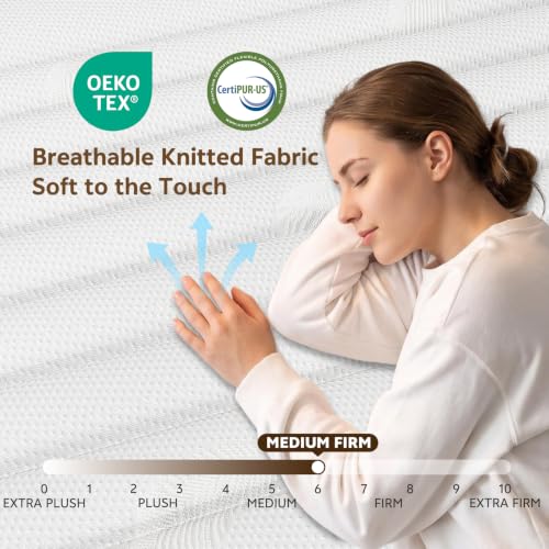 Full Size Mattress, 12 Inch Hybrid Full Mattress in a Box, view 3