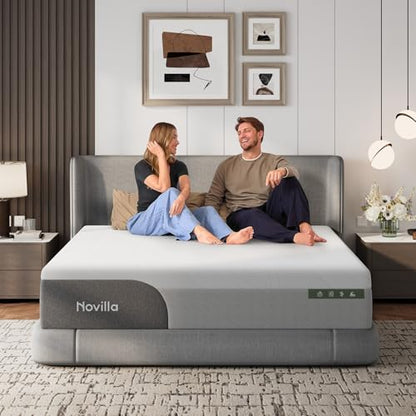 Bliss Cooling King Size Mattress, 14 Inch Gel King Memory Foam, view 2