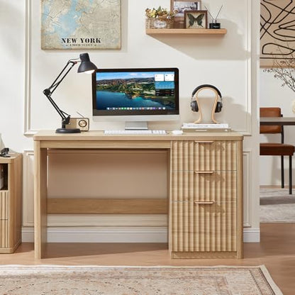 Office Desk 48" with 3 Drawers Storage File Cabinet, view 5