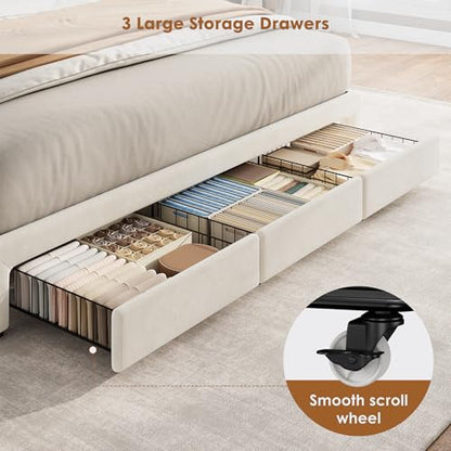 King Size Bed Frame with Storage, view 8