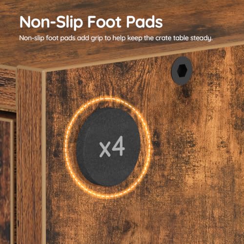 31.5''Dog Crate Furniture with Charging Station, Pet Crate End Table, view 7