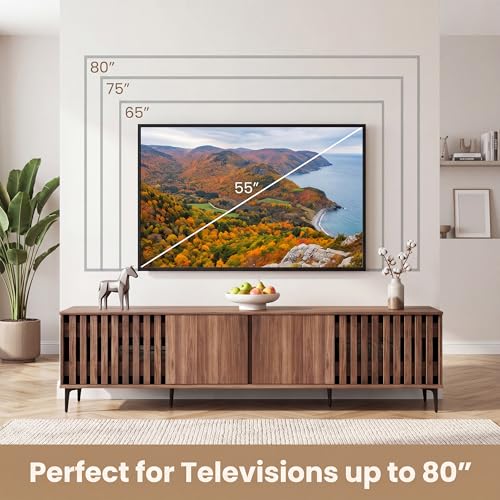 4-Door TV Stand for 80 Inches TVs, view 7