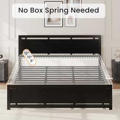 California King Bed Frames with Headboard and Footboard, view 8