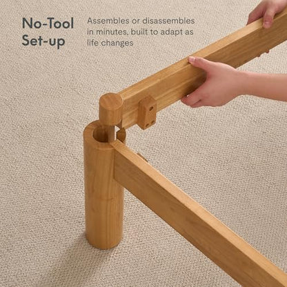 FLEXISPOT Hako G2 Japanese Joinery Bed Frame Queen, No-Tool Assembly, view 5