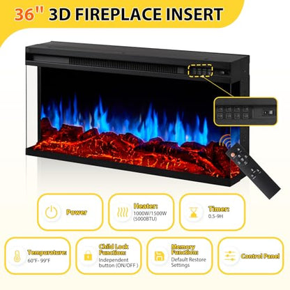 70 Inch Fireplace TV Stand for TVs up to 80", view 6