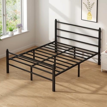Full Size Bed Frame with Headboard and Footboard, view 8