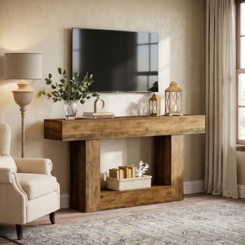 63" Farmhouse TV Stand for 65" TV, Two-Tone Media Console Table, view 3