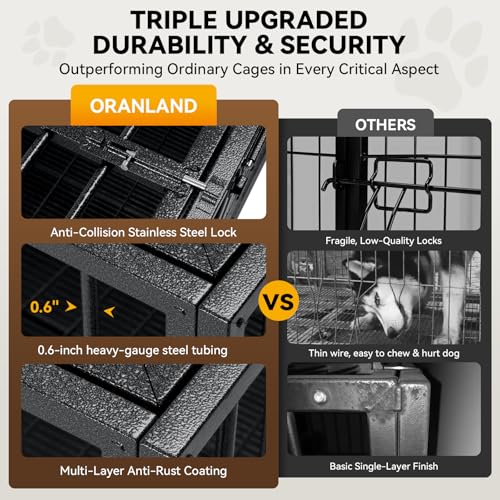 48-Inch Heavy Duty Dog Crate for Large Dogs, view 4