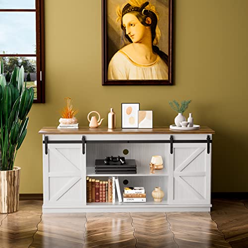 ZPK Farmhouse TV Stand for 65 Inch TV, view 4