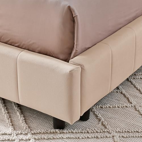 80" Velvet Fabric Floor Sleeper Sofa, Mid-Century Tufted Sleeper Chair with Unique Armrest, Upholstered Loveseat Sleeper Sofa with Easy Assembly for Living Space & Leisure Areas, Pink