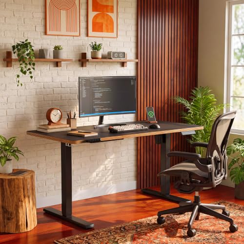 48 Inch Standing Desk with Wheels, USB-C Port, Cable Management, view 3