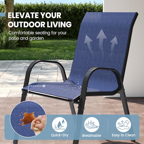 Patio Dining Chairs Set of 4, view 5