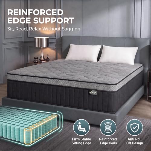 Full Size Mattress, 12 Inch Hybrid Full Mattresses in a Box with Pocket Spring, view 6