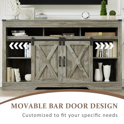 Farmhouse TV Stand for 65+ Inch TV, view 4