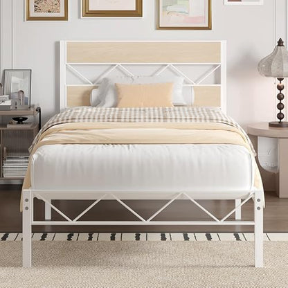 Twin Size Bed Frame with Headboard, view 2