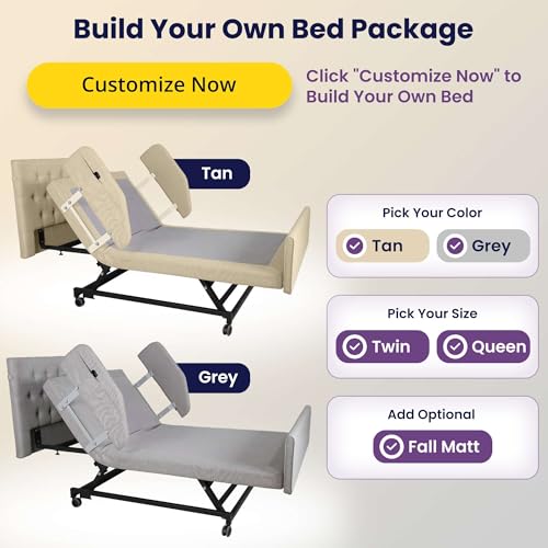 Customize Your Own Adjustable Hospital Bed for Home Use with Gel Memory Foam, view 4