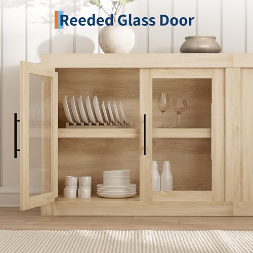 70.8 in Sideboard Buffet Cabinet with Storage, view 7