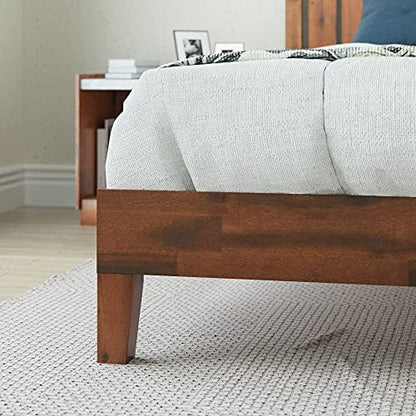 Zinus Vivek Deluxe Wood Platform Bed Frame with Headboard, Full, view 6