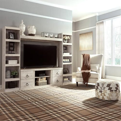 Signature Design by Ashley Willowton 4-Piece TV Entertainment Center, White, view 8