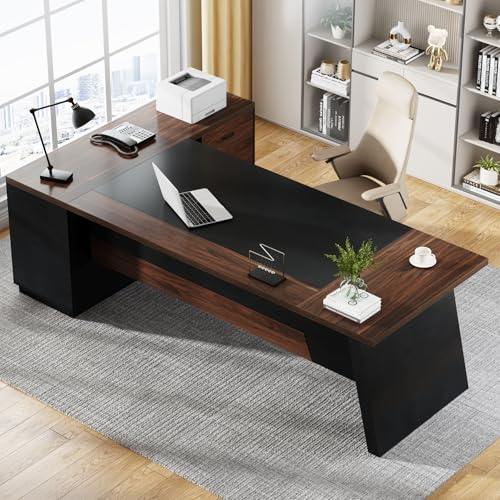 Tribesigns 78" L-Shaped Executive Desk, view 5