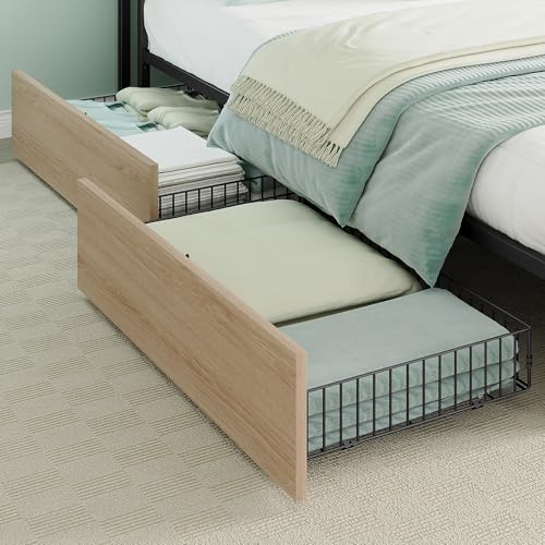 California King Bed Frame with 4 Storage Drawers & Charged, view 5