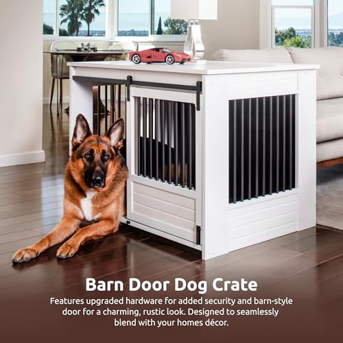 New Age Pet ECOFLEX Barn Door Dog Crate & End Table, view 6