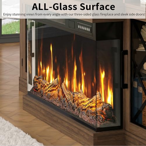 Fireplace TV Stand for TVs up to 75", view 4