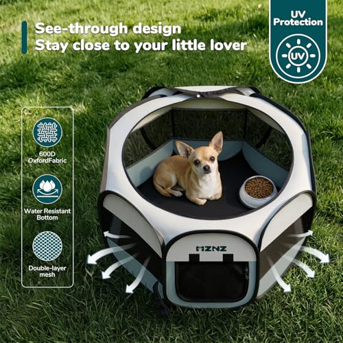 Dog Playpen, Portable Cat Playpen Crate Indoor for Dogs Cats Rabbits, view 7